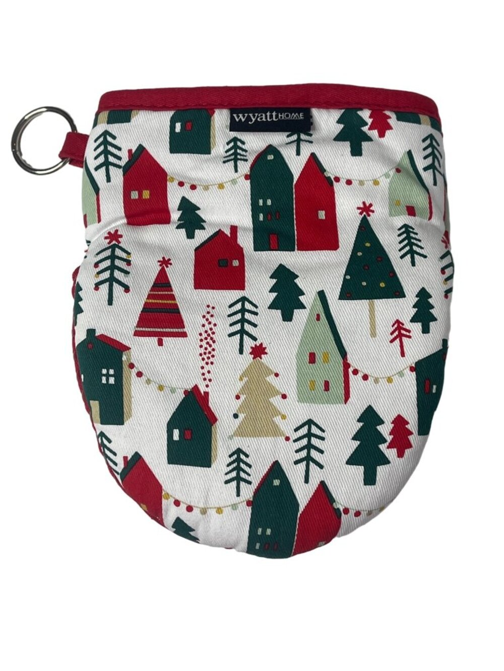 Wyatt Home Mini Christmas Oven Mitt Pot Holder Trees Holiday Kitchen